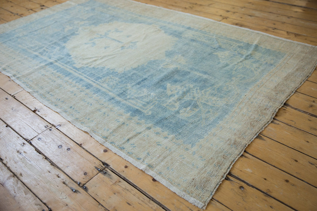 5x8 Vintage Distressed Oushak Carpet