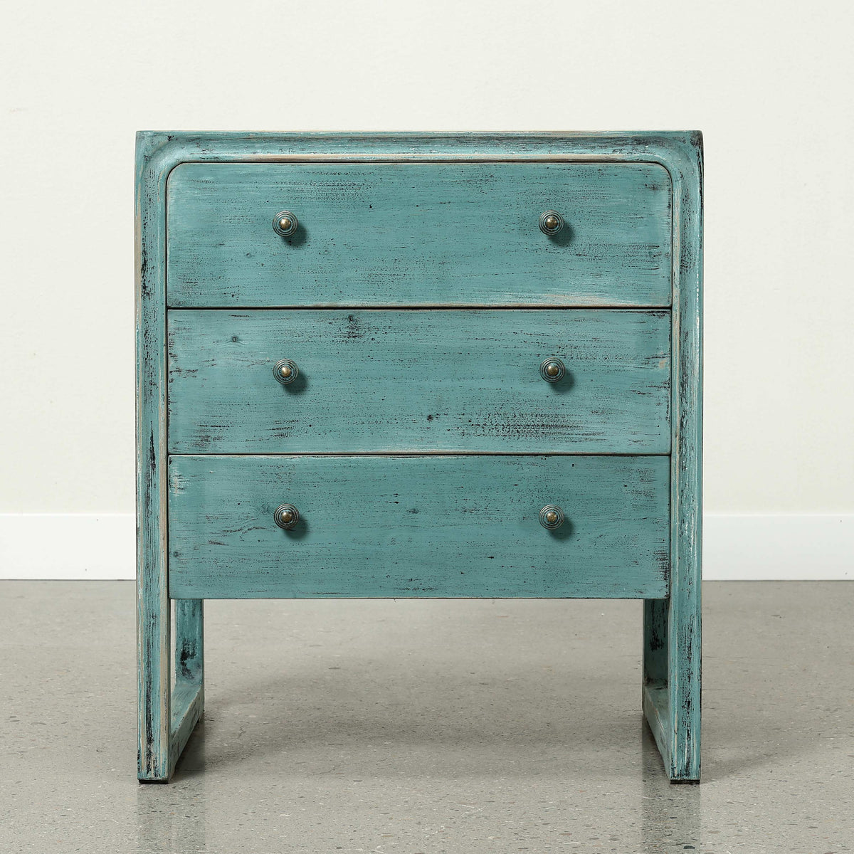 Peking Ming Side Table with 3-Drawers Soft Aqua Shade Pre-order Only Minimum order: 2 pieces