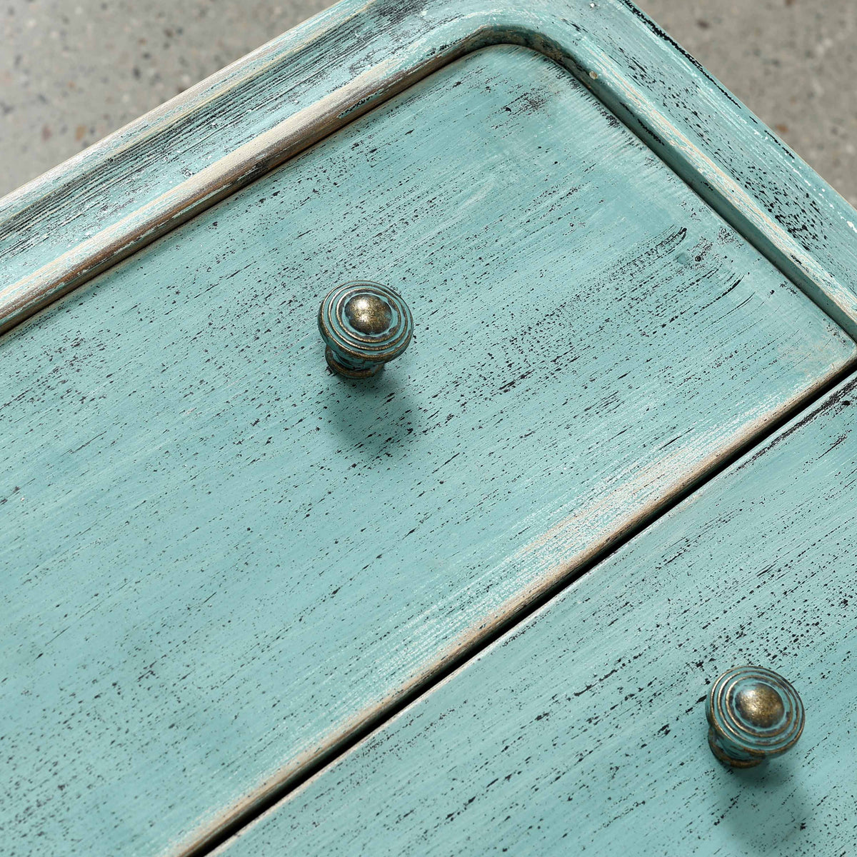 Peking Ming Side Table with 3-Drawers Soft Aqua Shade Pre-order Only Minimum order: 2 pieces