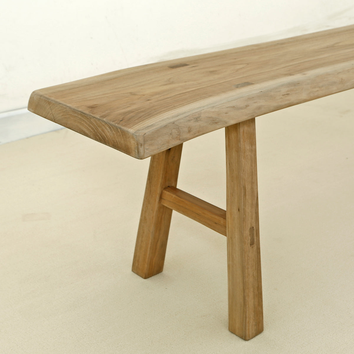 65" Live edge walnut wood bench natural(size and color vary)
