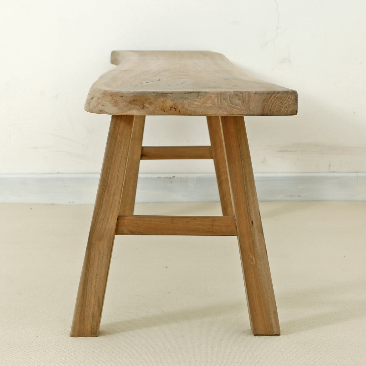 65" Live edge walnut wood bench natural(size and color vary)