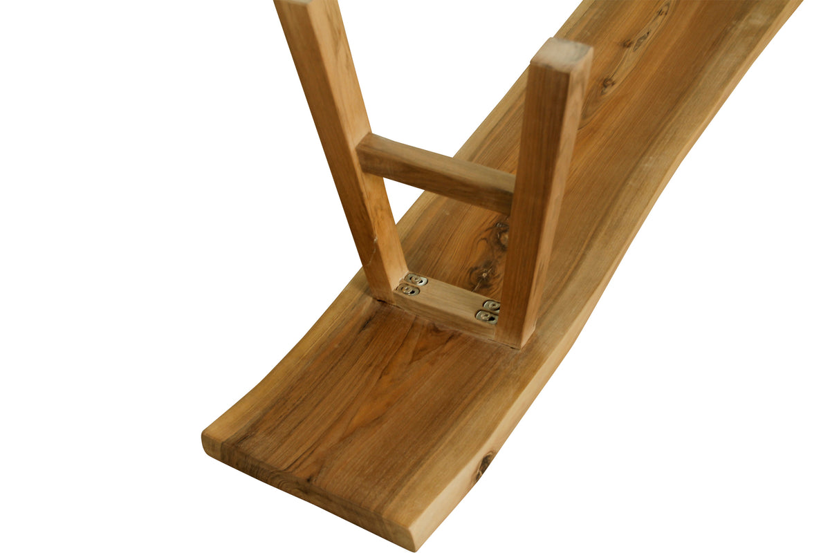 65" Live edge walnut wood bench natural(size and color vary)