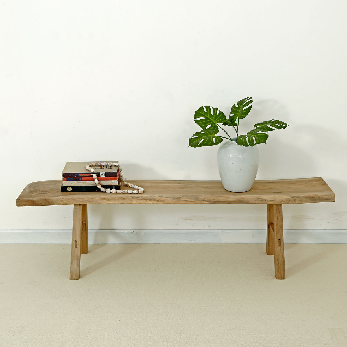 65" Live edge walnut wood bench natural(size and color vary)