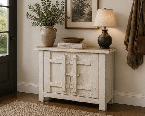 Amalfi Patrician Two Tones One Door Cabinet 51X16X37H image 2