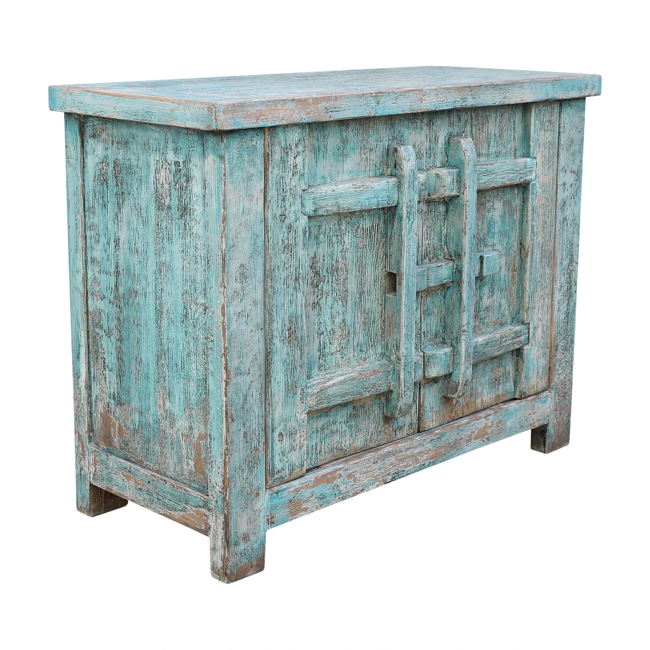 Amalfi Two-Tone Patrician One Door Cabinet | Aqua Finish