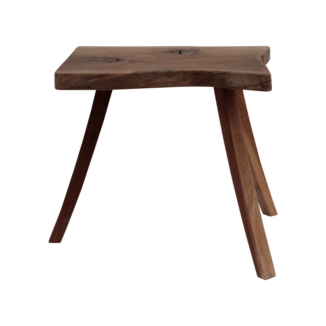 Live Edge Walnut Wood Side Table | One-Of-A-Kind Natural Slab