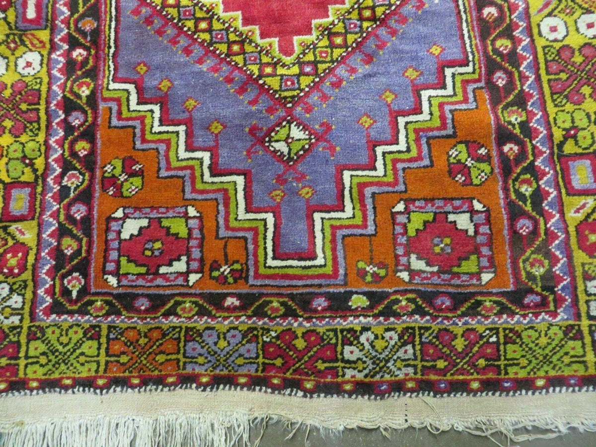 4' X 7' Antique Handmade Turkish Oushak Wool Rug Carpet Red Nice - Jewel Rugs, view 5