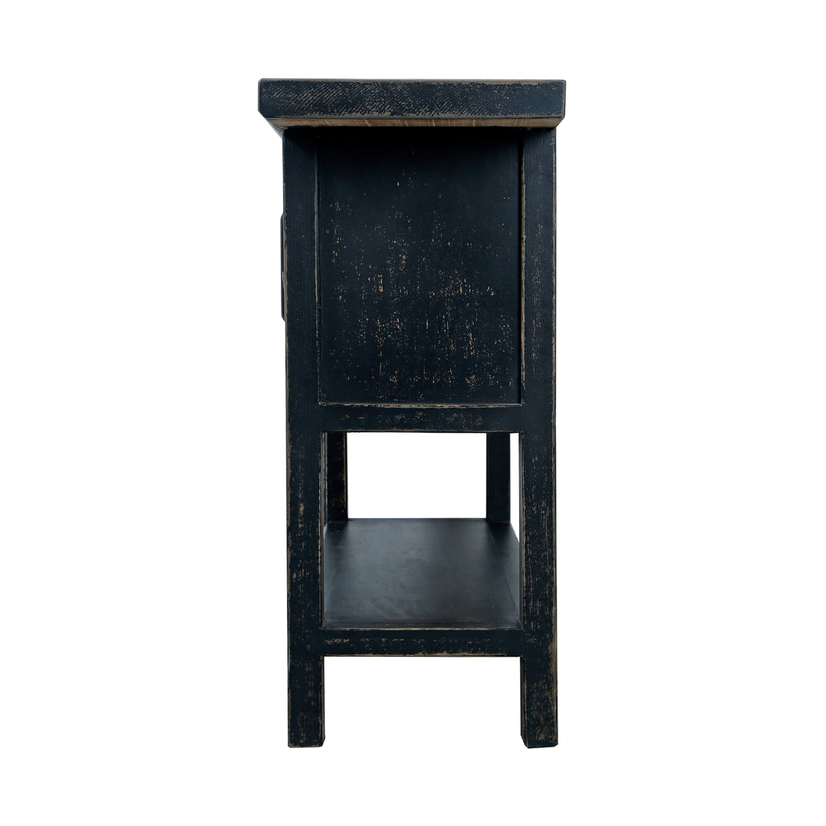 Approx. 63" Wide Three Doors Console Distressed Black