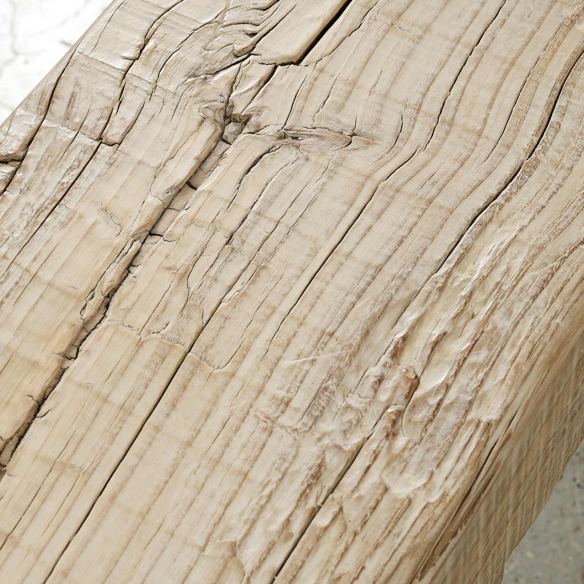 Approx. 103" Como Waterfall Console – Premium Aged Reclaimed Pine, Weathered Natural Finish