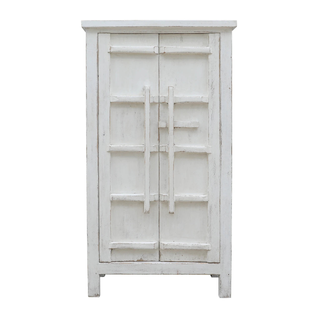 Amalfi Patrician Tall Cabinet | Distressed Natural Reclaimed Wood