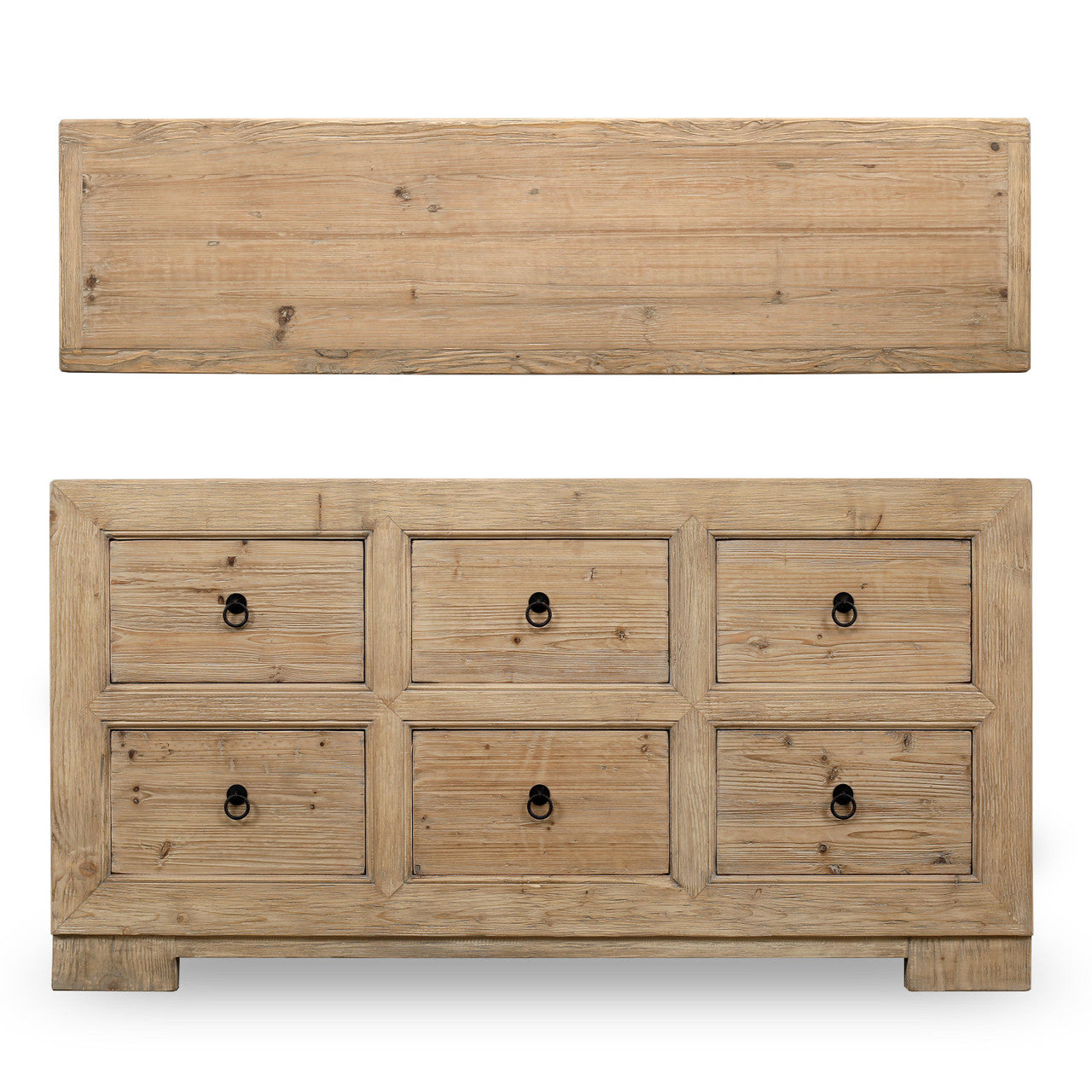 Capri Chest Of Drawers | Weathered Natural Pine Wood