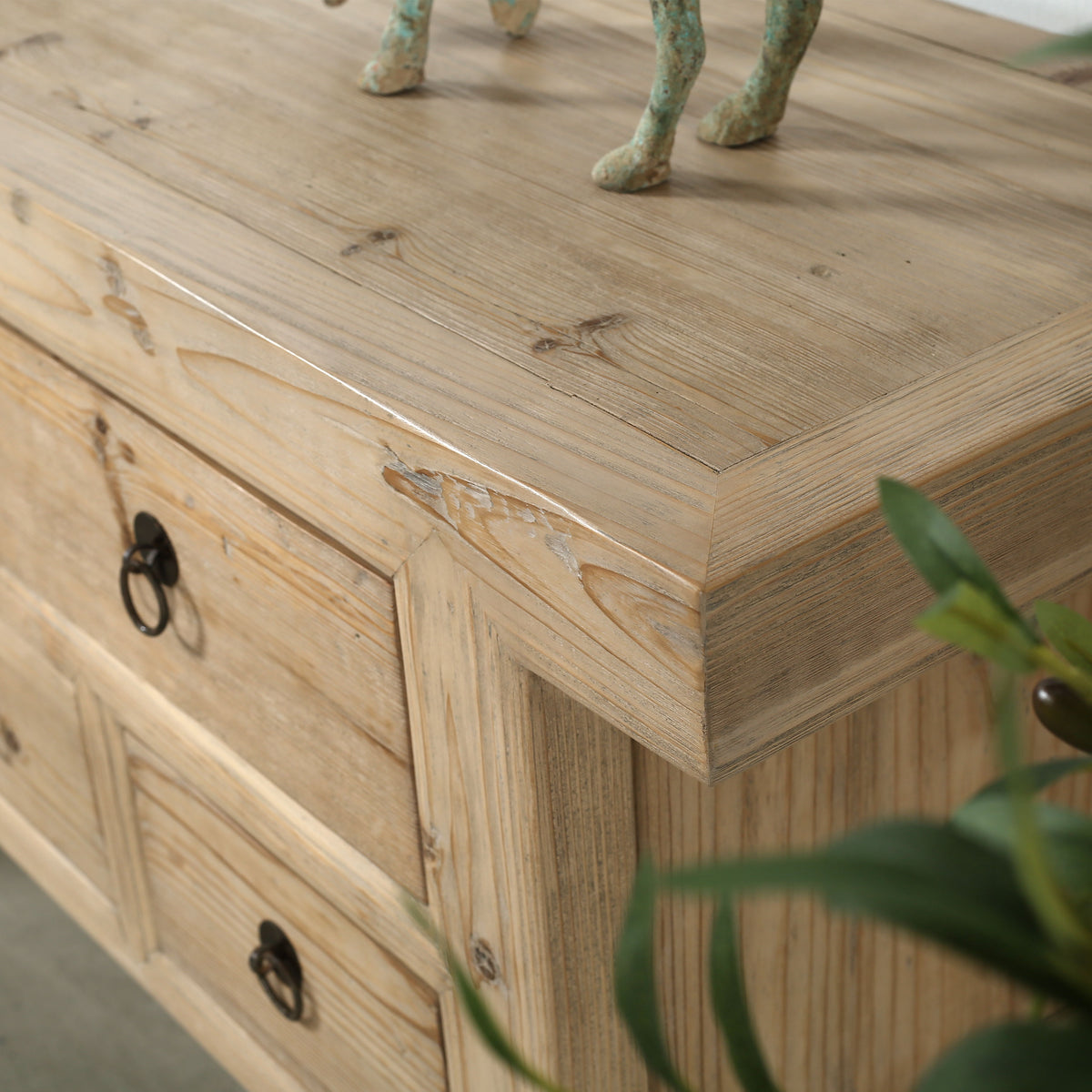 Capri 7 Drawers Sideboard Weathered Natural Pine 60x17x35H