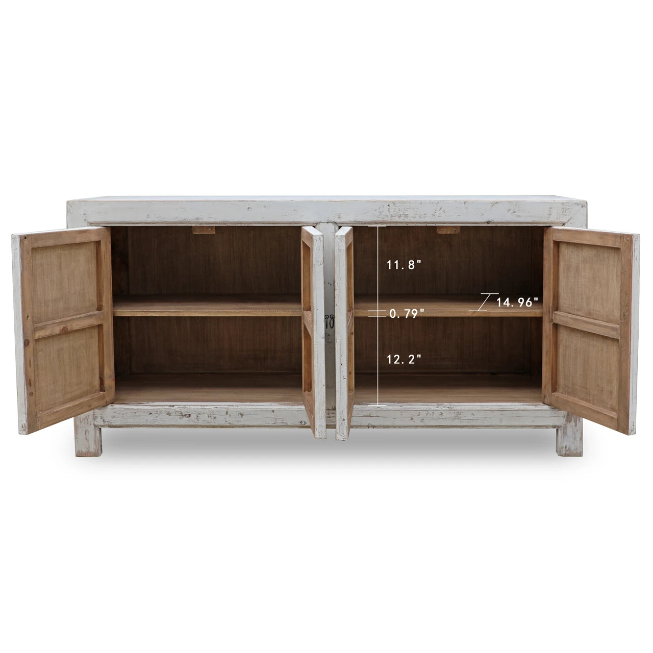 Tropea Four Door Sideboard | Distressed Reclaimed Wood