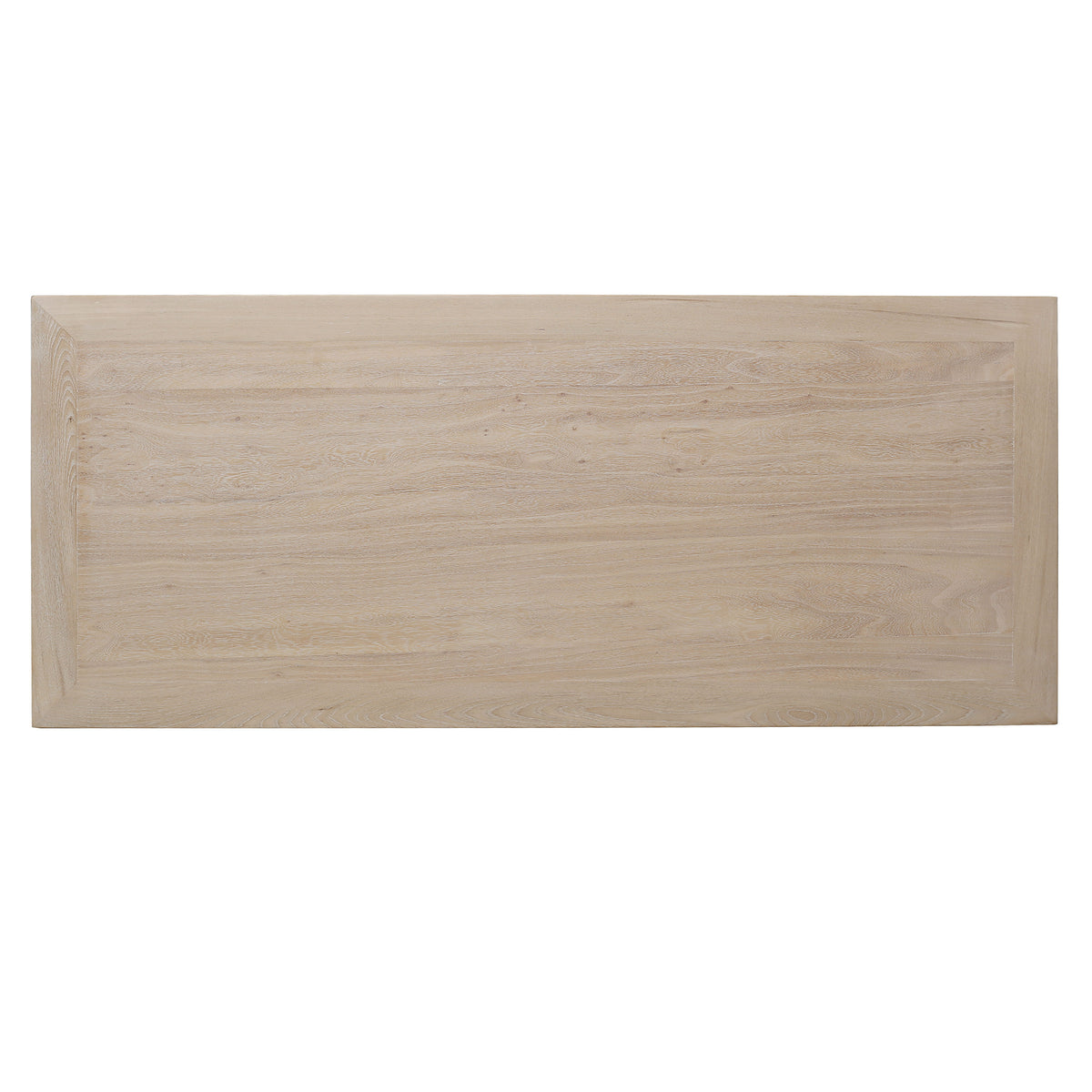 Lily Casa 5 Drawers Desk White Wash Ash 61.8x25.9x30.98H