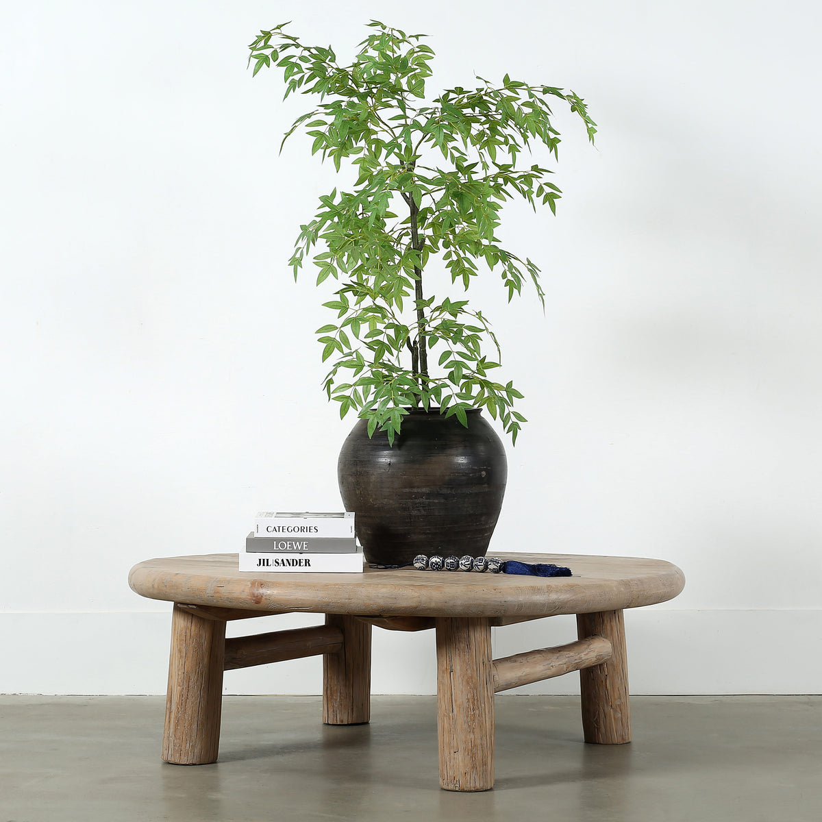 Elba Round Coffee Table Weathered Natural 50x50x17H