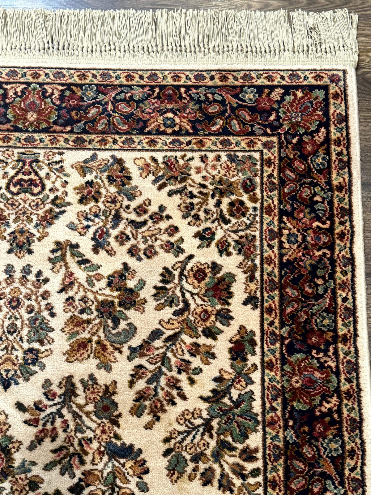 4x6 Karastan Rug Ivory Sarouk #760, Wool Vintage Original 700 Series - Jewel Rugs, view 8