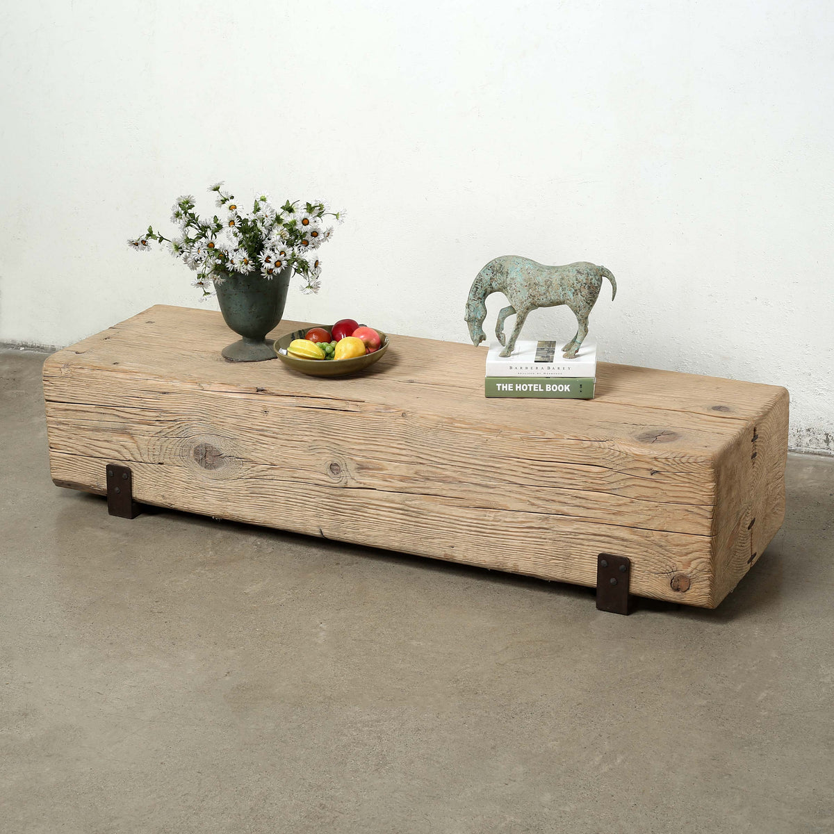 Approx. 76" Long 22" Deep and 17" House Beam Block with Metal Stand