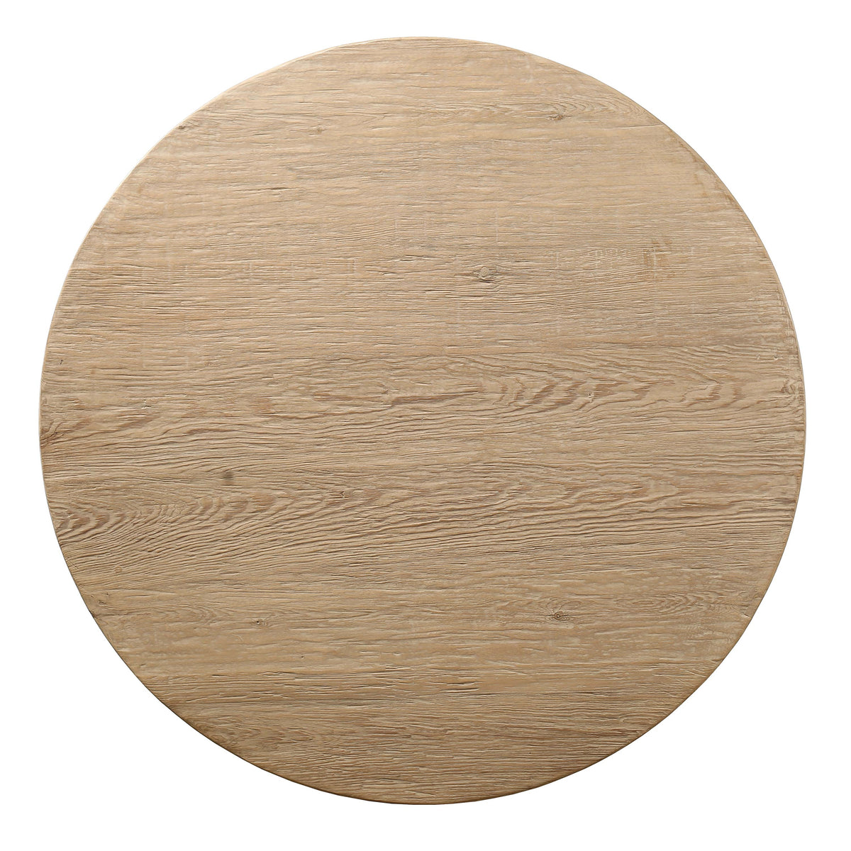 48 Inches Round Rimini Coffee Table with Storage Weathered Natural