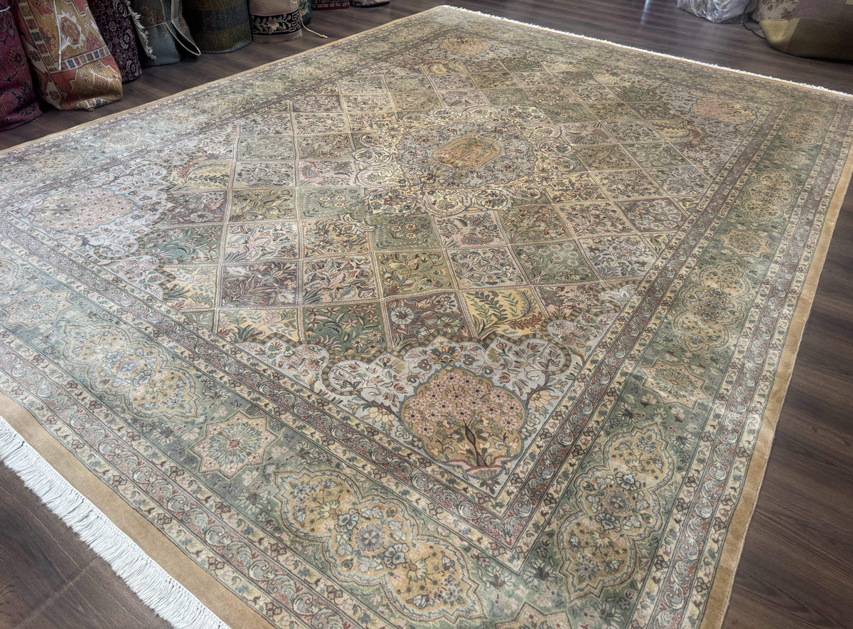 Pak Persian Rug 9x12, Diamond Panel Design, Fine 225 KPSI, Wool - Jewel Rugs, view 2