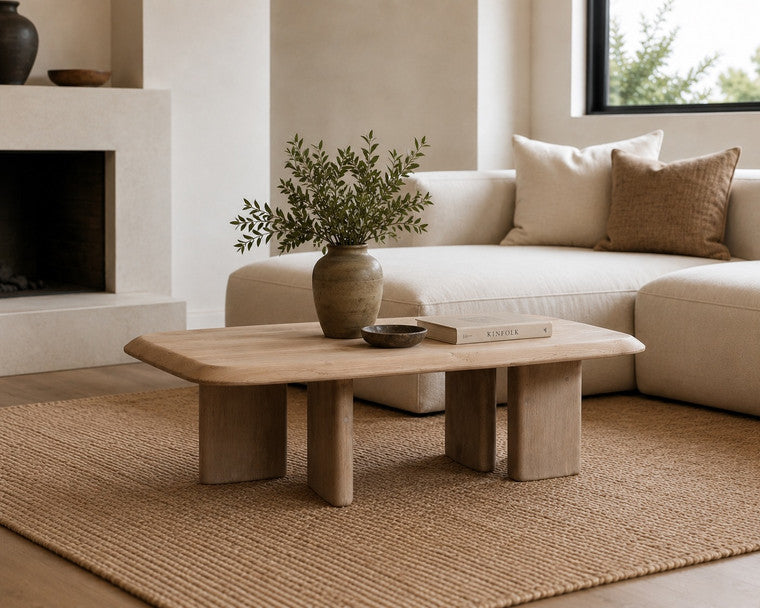 Sorrento Coffee Table-60" Rectangular Weathered Natural image 3