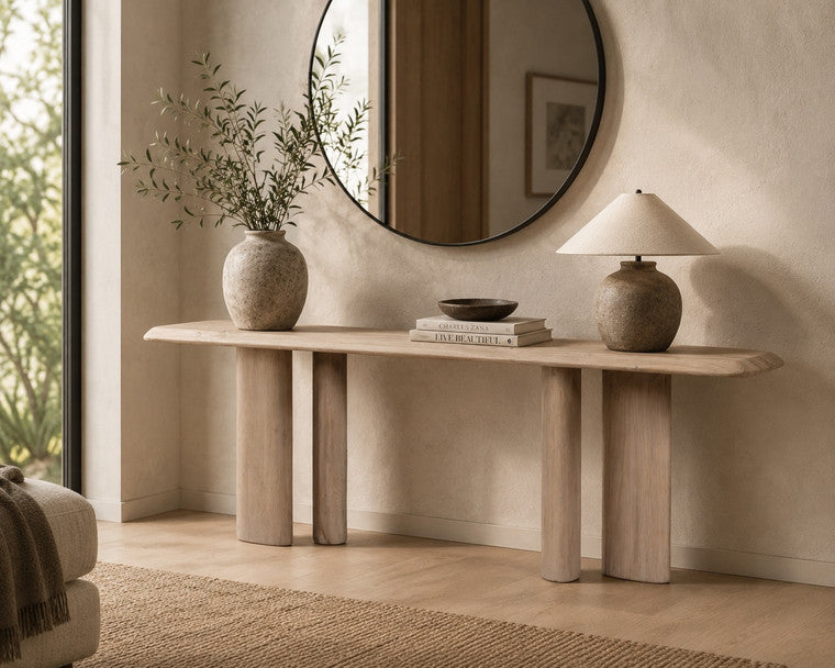 Sorrento Console Table-94" Weathered Natural image 3