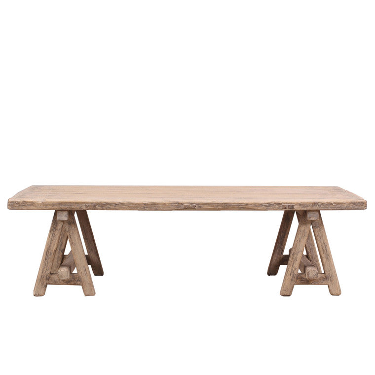 63" Long Rimini Coffee Table Weathered Gray image 3