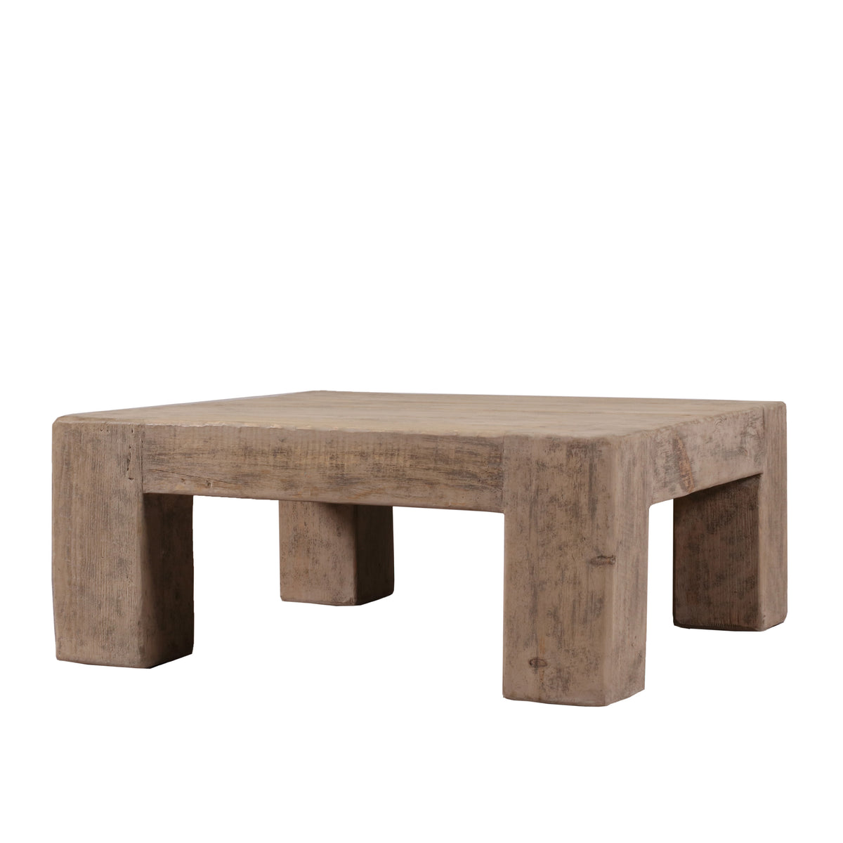 40" Square Ravello Coffee Table Weathered Gray