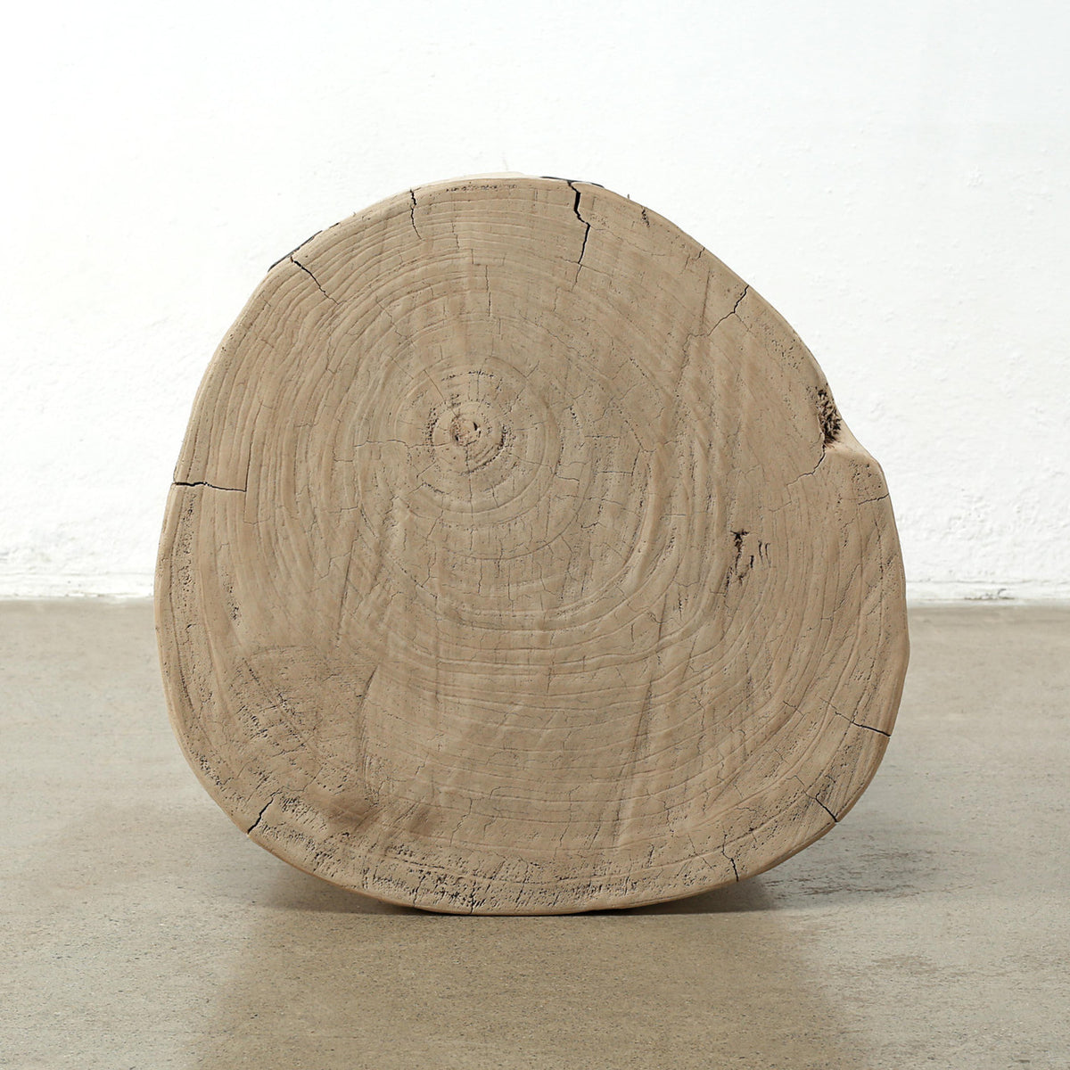 Approx.14-20 Inches Wide Live Edge Tree Table Weathered Natural