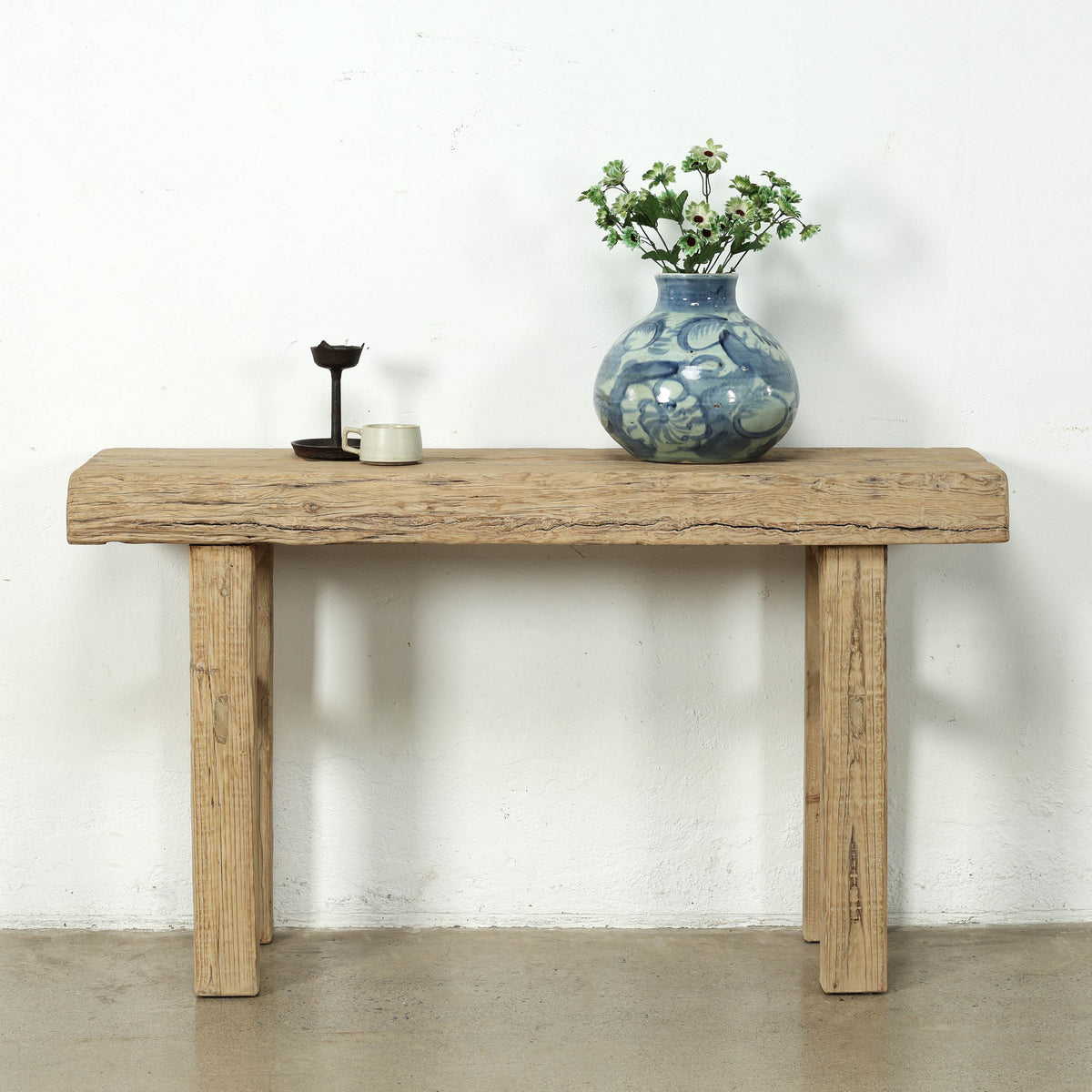 Seaside Slab Console-55" Wide Weathered Natural
