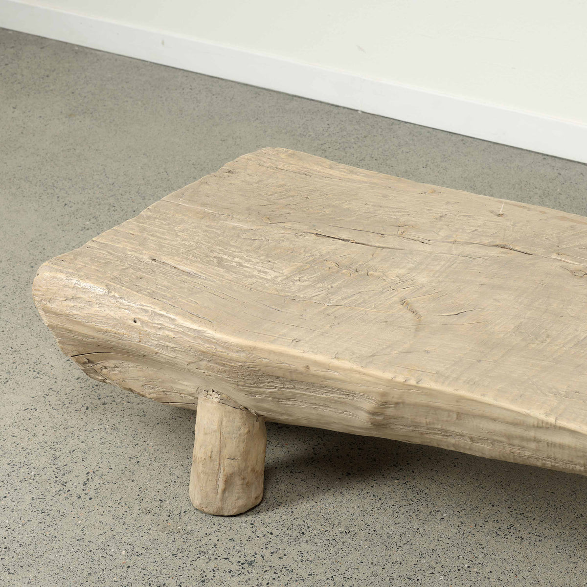 Approx. 78" W 25"D Live Edge Log Coffee Table Weathered Natural
