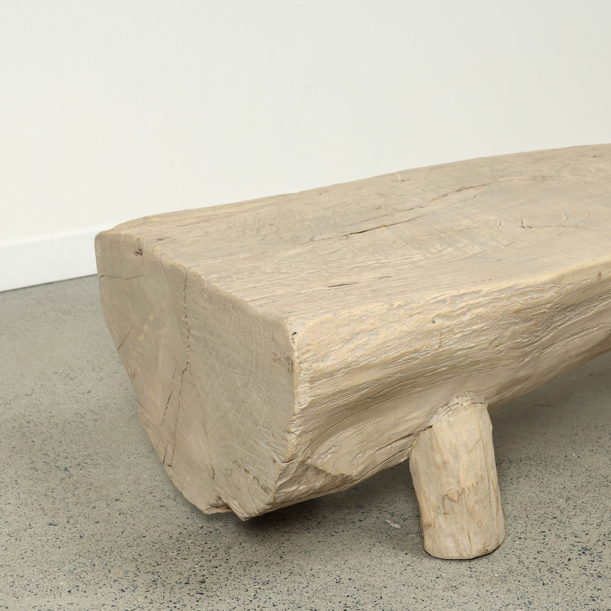 Approx. 78" W 25"D Live Edge Log Coffee Table Weathered Natural