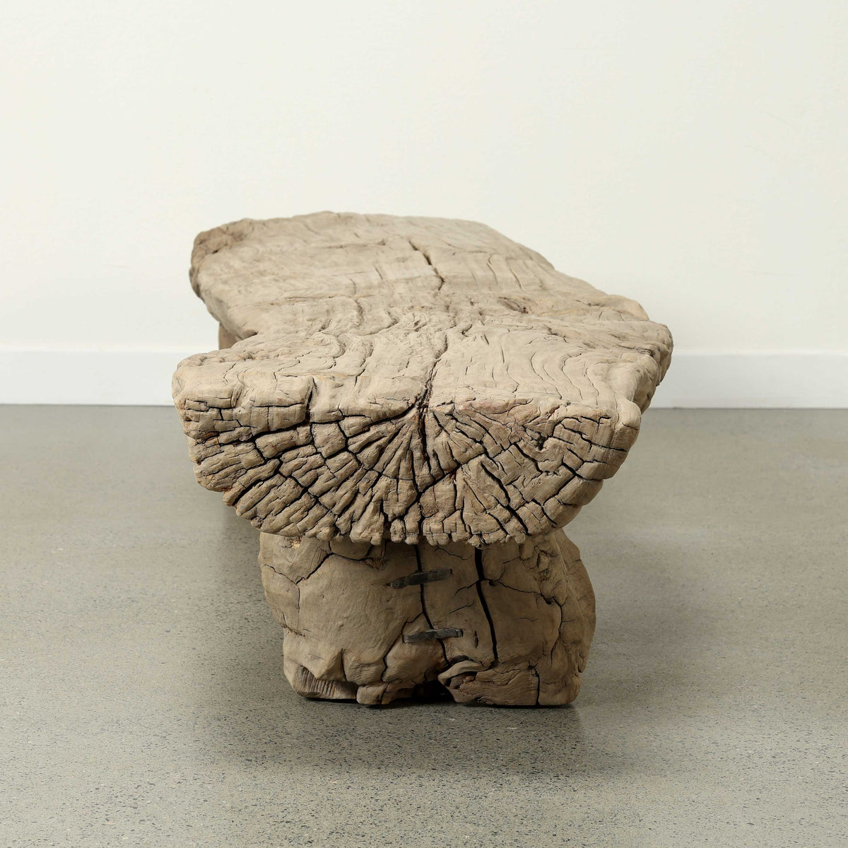 Approx. 80" W 20"D Ancient River Slab Bench Weathered Natural