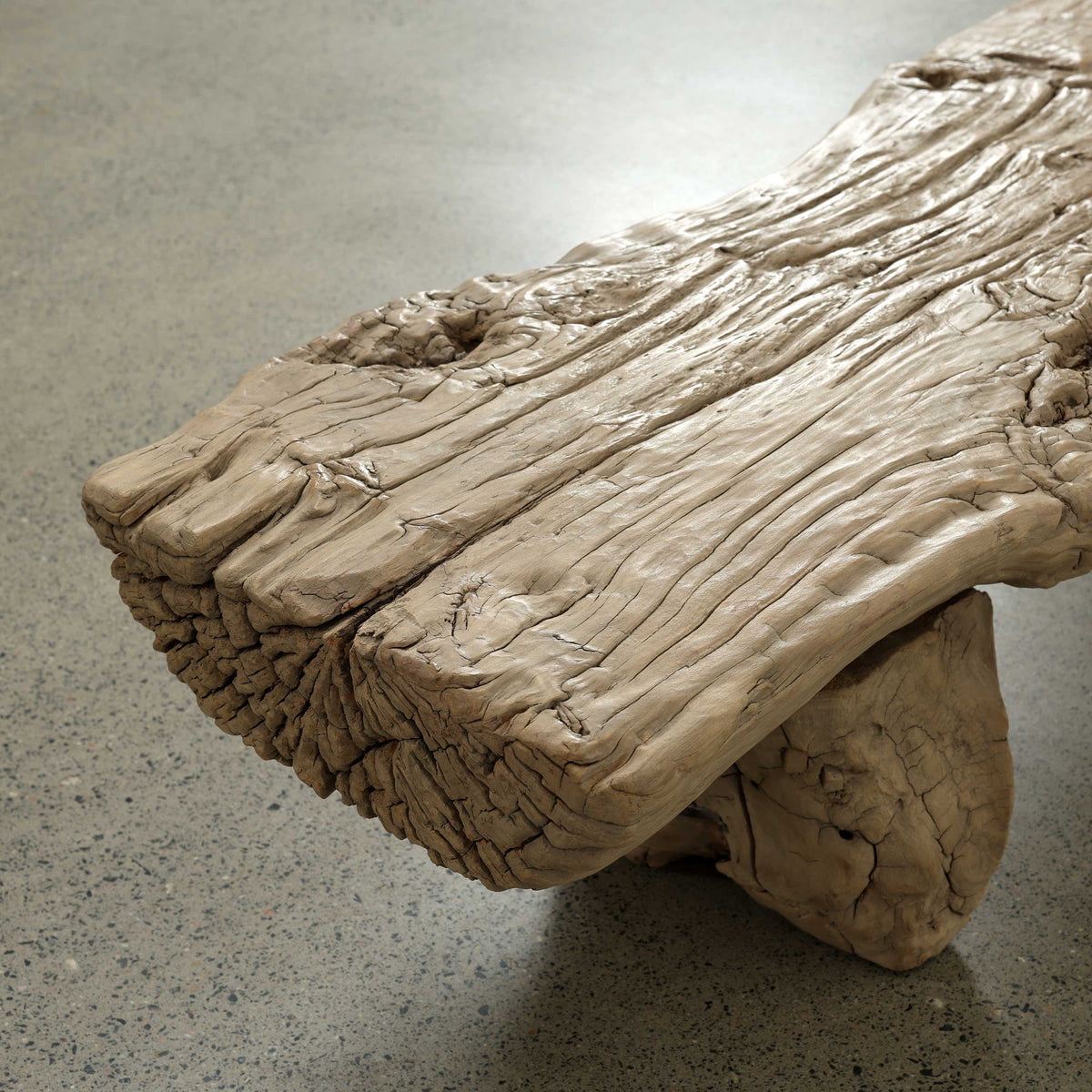 Approx. 80" W 20"D Ancient River Slab Bench Weathered Natural