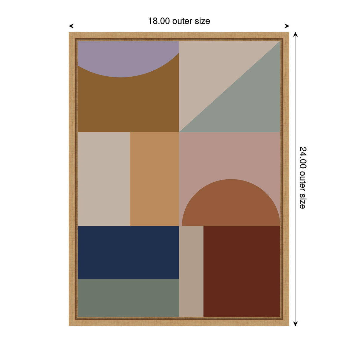 Modern Bohemian Pattern 2 by The Creative Bunch Studio Framed Canvas Wall Art Print