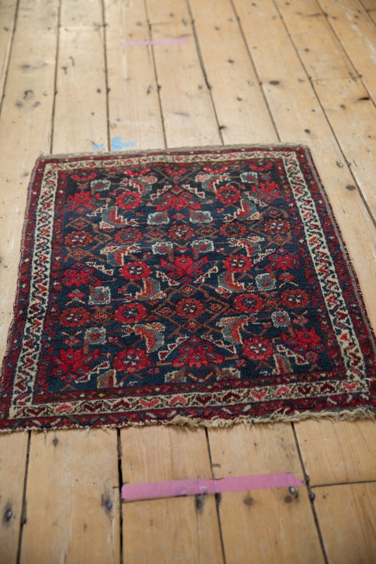 2x2.5 Vintage Hamadan Square Rug Mat
