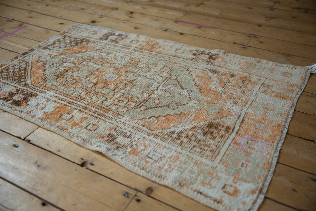 2.5x4 Vintage Distressed Oushak Rug