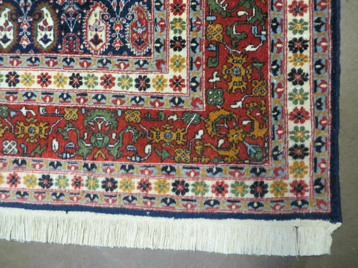 6' X 9' Vintage Fine Handmade India Paisley Rug Hand Knotted Carpet Organic Dye - Jewel Rugs, view 9