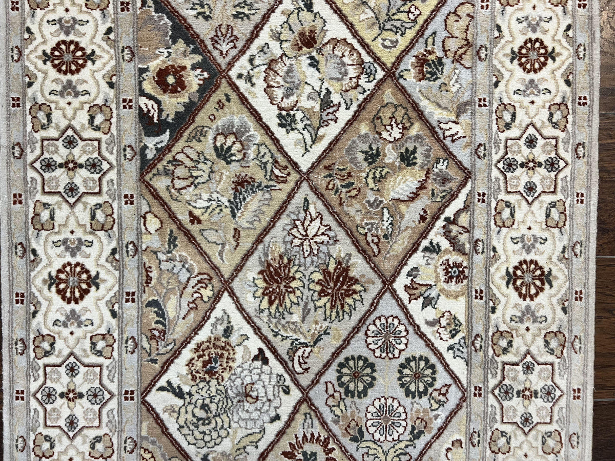 Pak Persiann Runner Rug 2.7 x 12, Handmade Wool Vintage Hallway Rug, Panel Design - Jewel Rugs, view 5