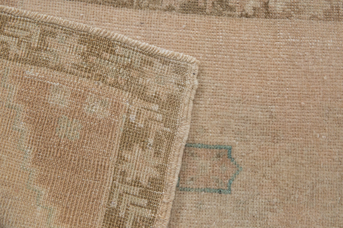 1.5x3 Vintage Distressed Oushak Rug Mat