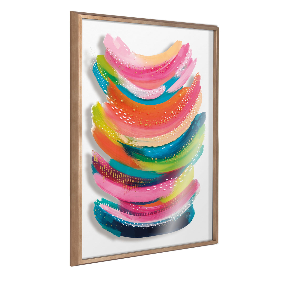 Blake Bright Abstract Framed Printed Art by Jessi Raulet of Ettavee