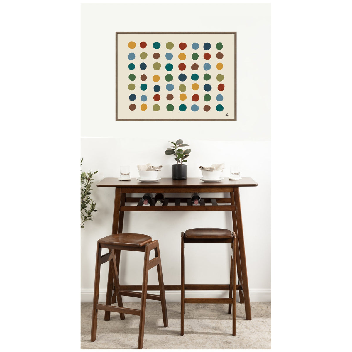 Meditation No. 3b by Kelly Knaga Framed Canvas Wall Art Print