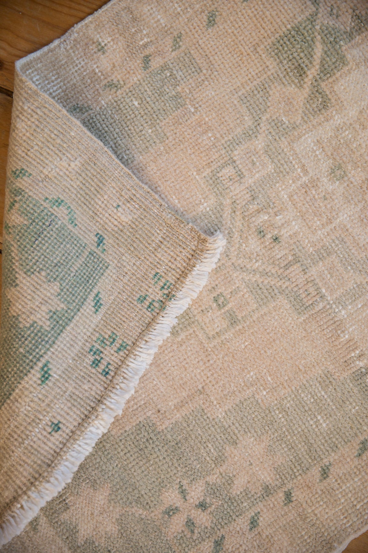 1.5x4 Vintage Distressed Oushak Rug Mat Runner