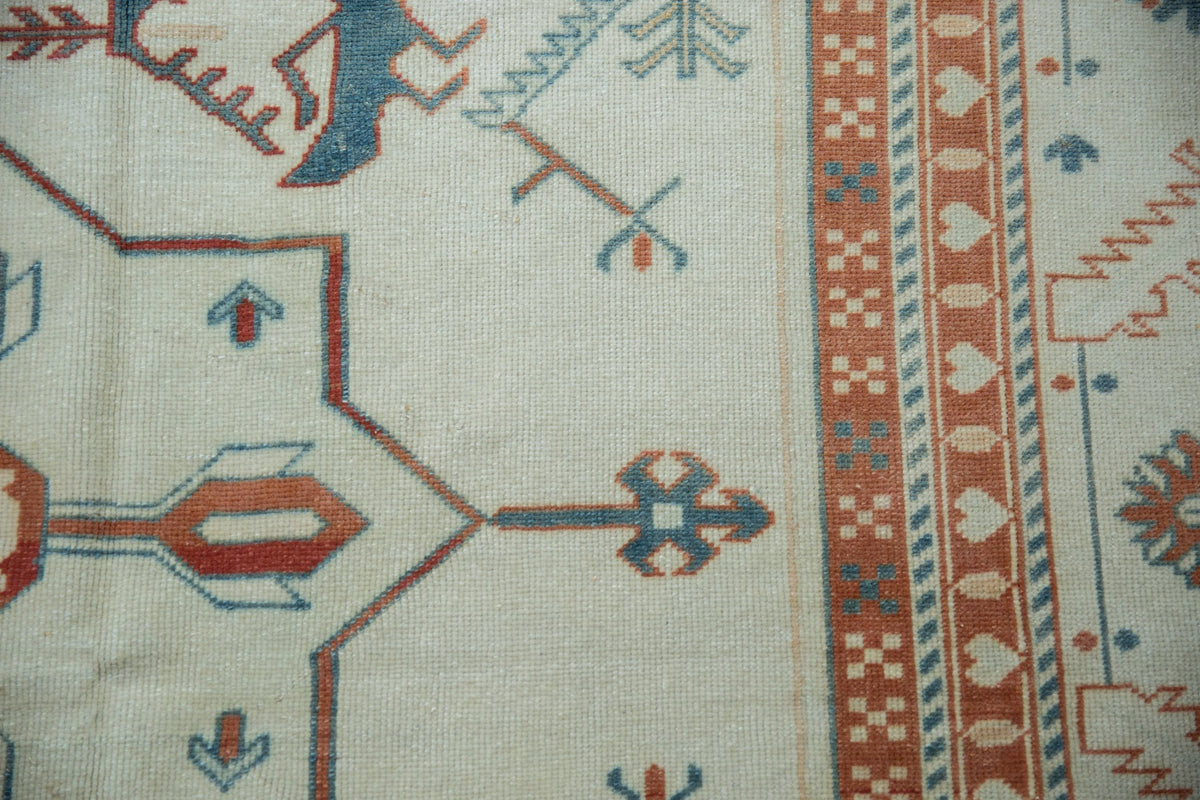 7.5x10 Vintage Distressed Oushak Carpet