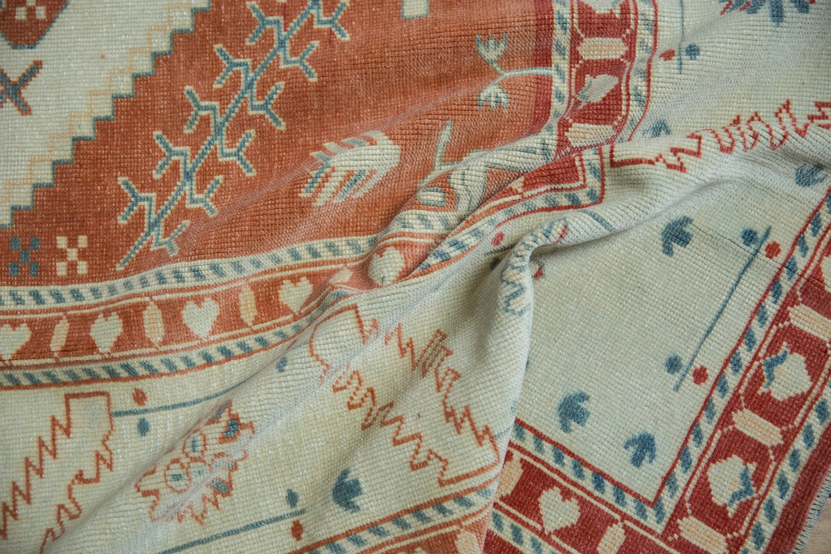 7.5x10 Vintage Distressed Oushak Carpet