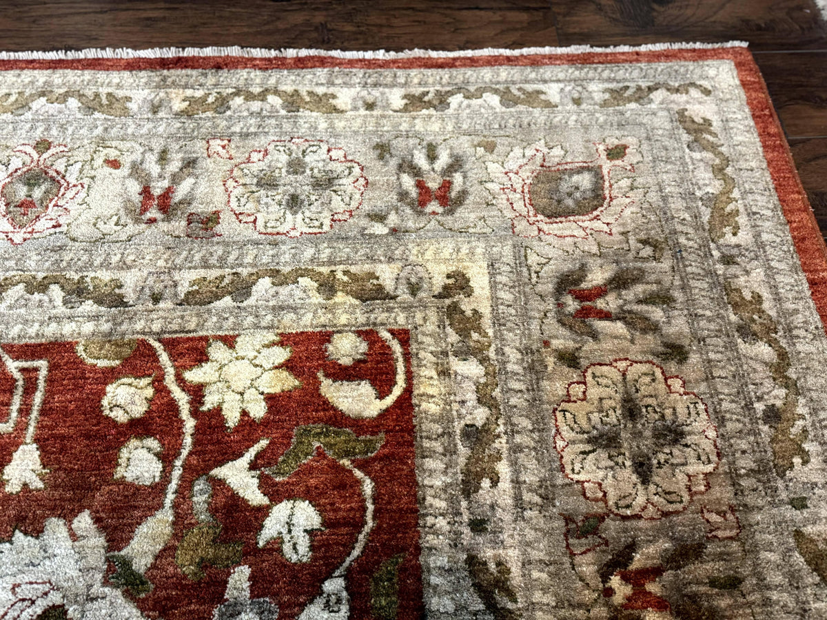 Pakistani Peshawar Rug 10x13, Burnt Orange, Large Handmade Wool Carpet - Jewel Rugs, view 8