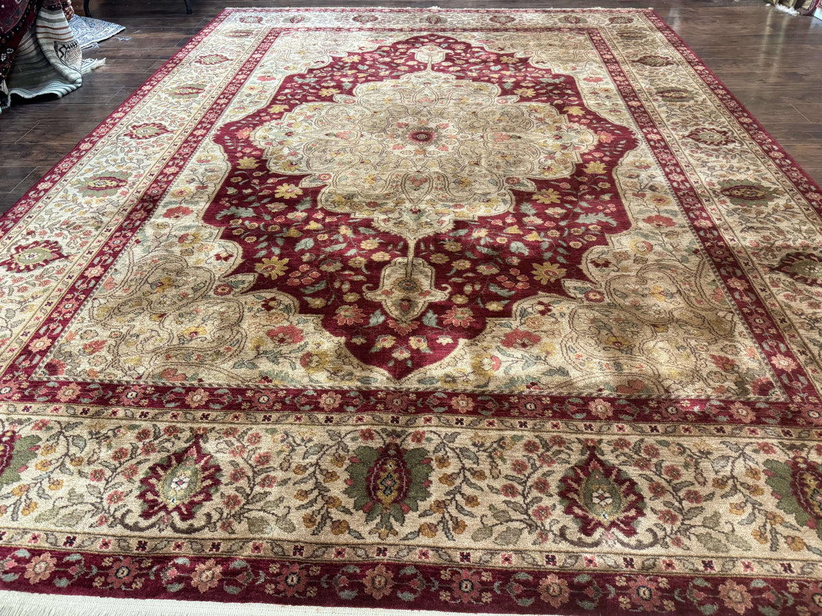 Karastan Rug 8.8 x 12, Antique Legends Royal Tabriz, Wool Pile, Vintage, Rare - Jewel Rugs