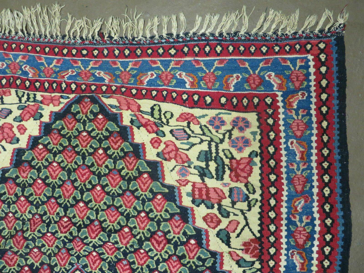4' X 6' Vintage Handmade Turkish Flat weave Rug Tribal - Jewel Rugs, view 8