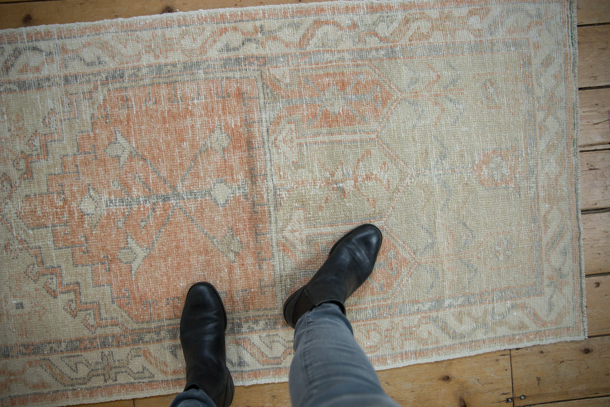 2.5x5 Vintage Distressed Oushak Rug Runner