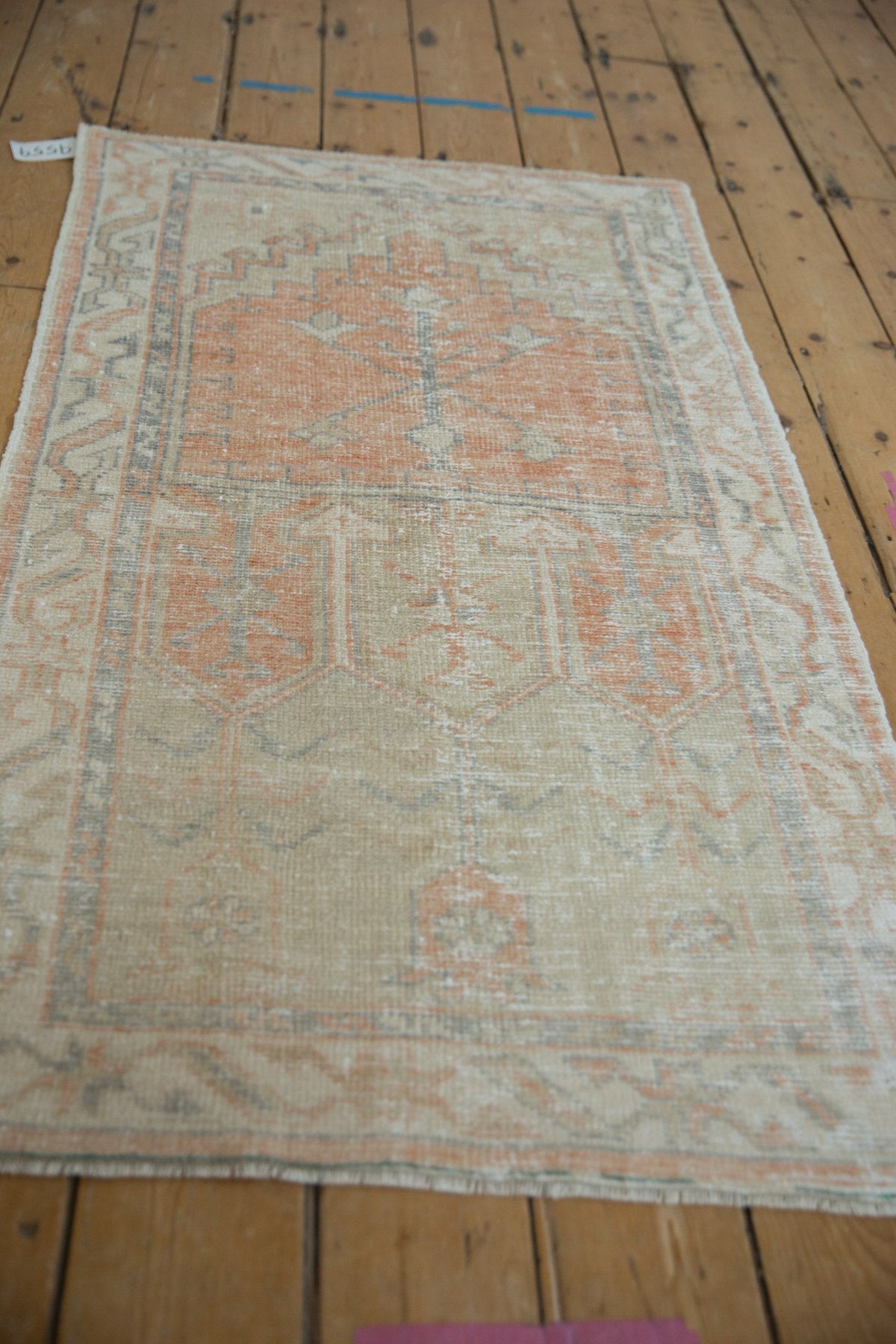 2.5x5 Vintage Distressed Oushak Rug Runner