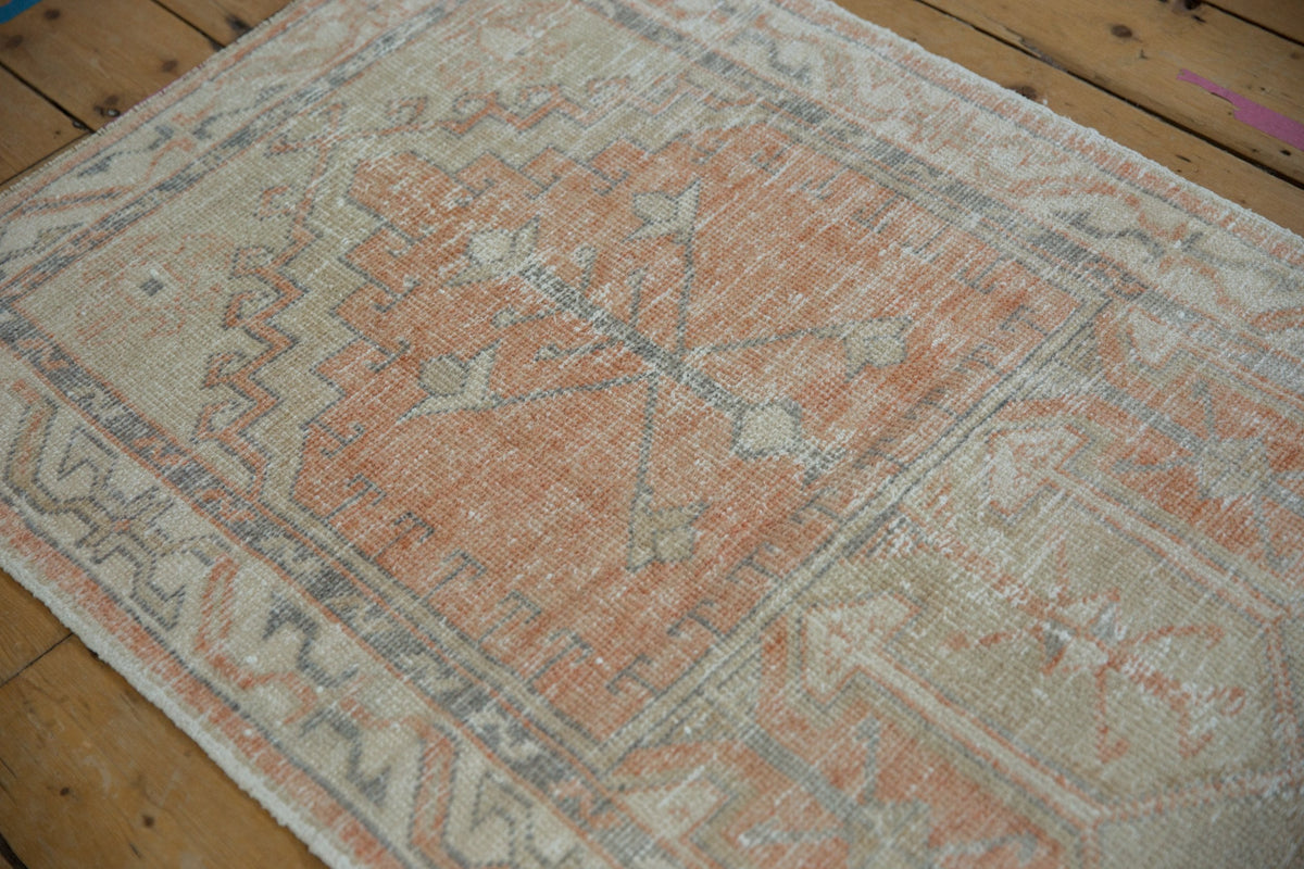 2.5x5 Vintage Distressed Oushak Rug Runner
